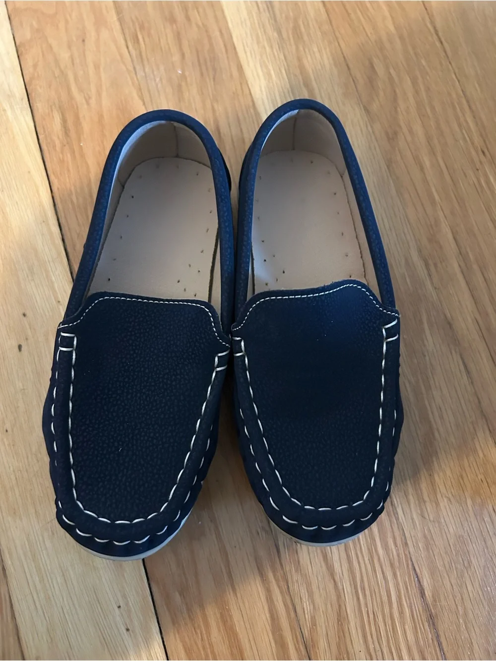 New kids Navy Blue Slip-On Moccasin Loafers Size 29